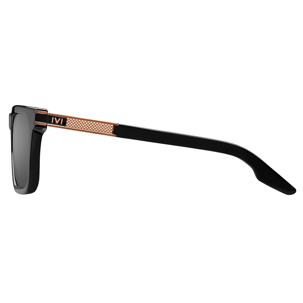 Gravitas: Polished Black & Copper / Grey AR Lens