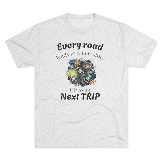 Road Trip T-Shirt — “Every Road Leads to a New Story” Travel Tee