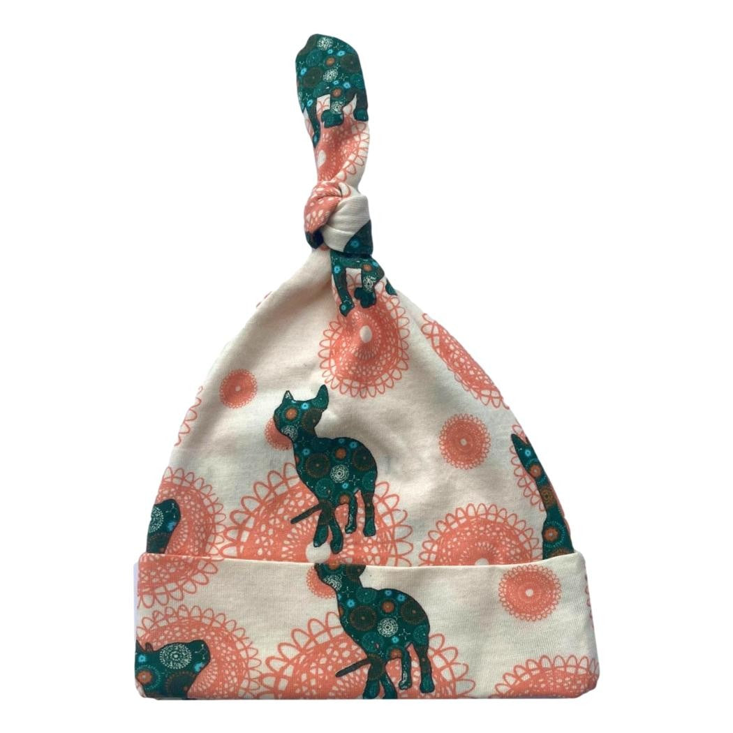 GOTS Certified Organic Cotton Hat - Trippy Cat