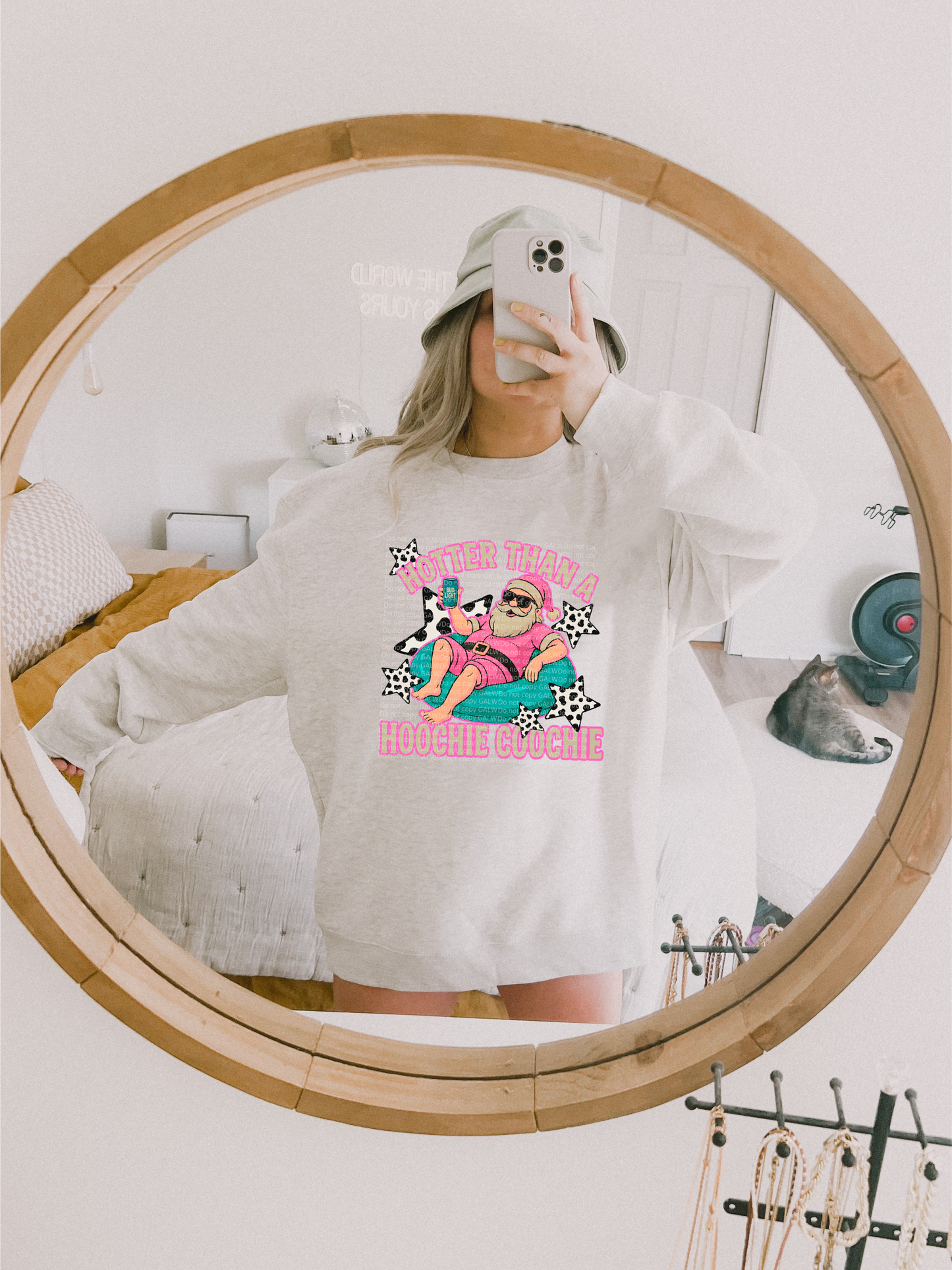 Hotter and a hoochie Santa tee or sweatshirt