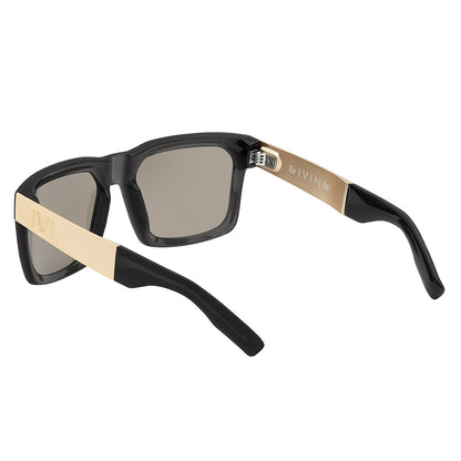 Giving: Matte Grey Translucent - Brushed Gold / Gold Flash Lens