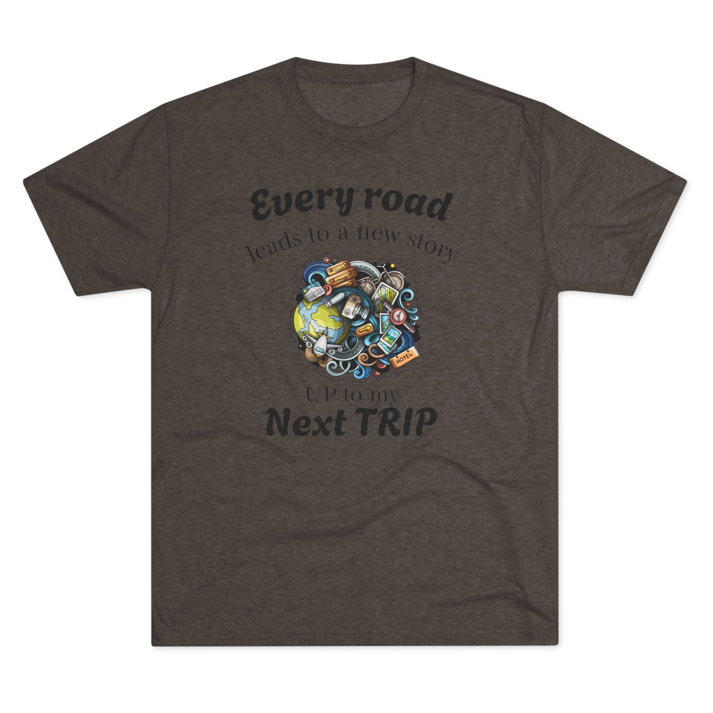 Road Trip T-Shirt — “Every Road Leads to a New Story” Travel Tee
