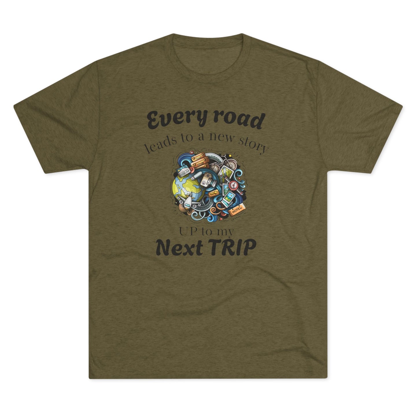 Road Trip T-Shirt — “Every Road Leads to a New Story” Travel Tee