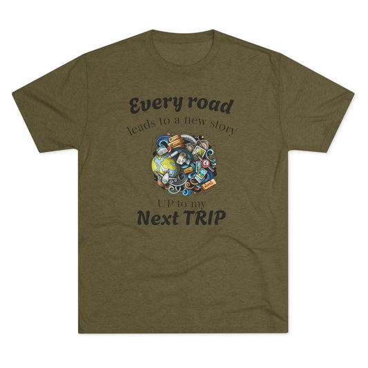 Road Trip T-Shirt — “Every Road Leads to a New Story” Travel Tee