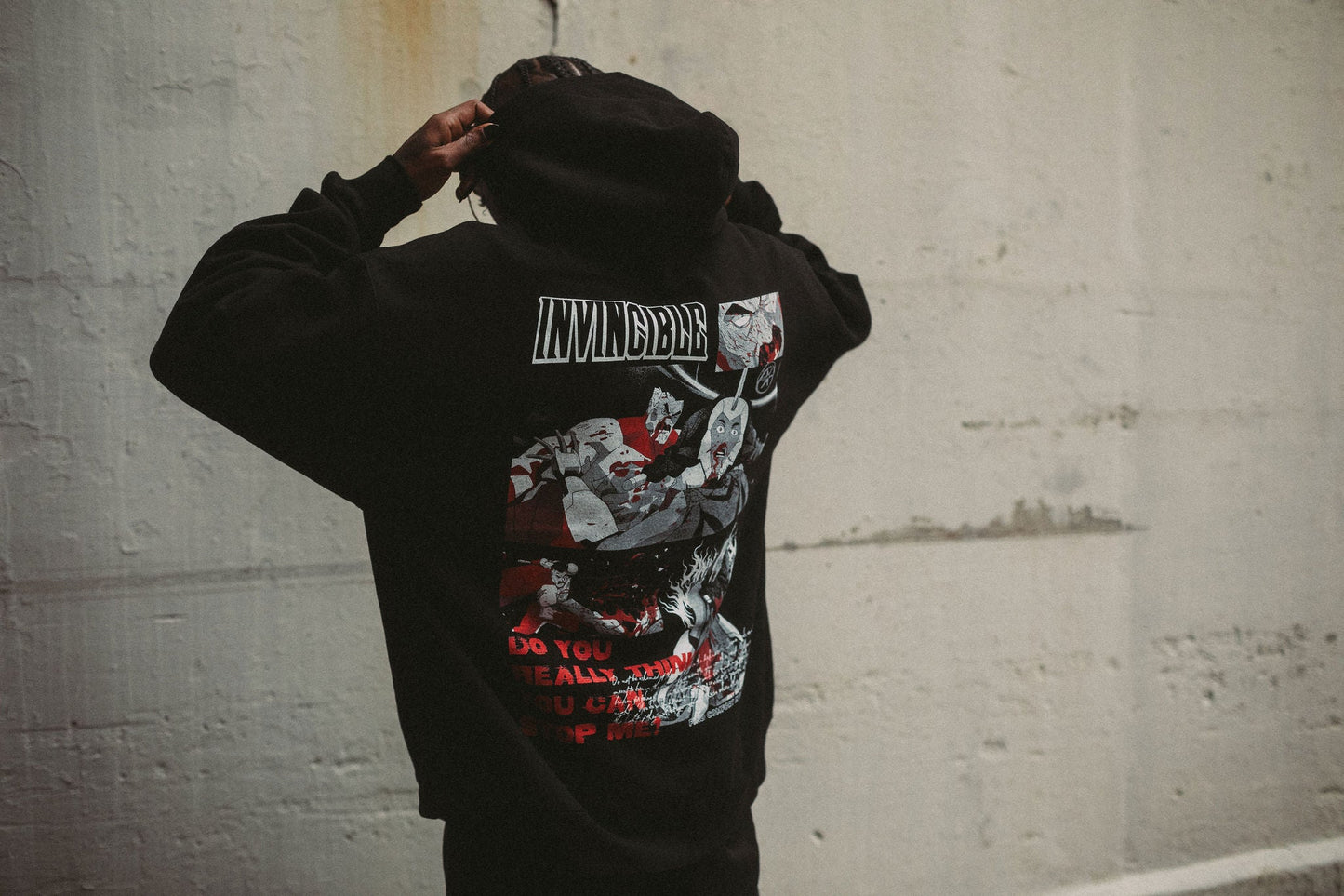 Neck Snap Pullover Hoodie