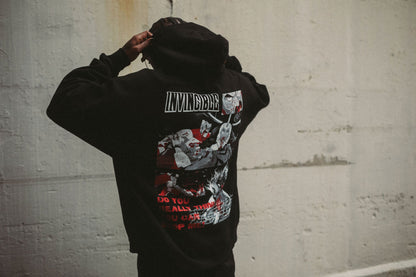 Neck Snap Pullover Hoodie