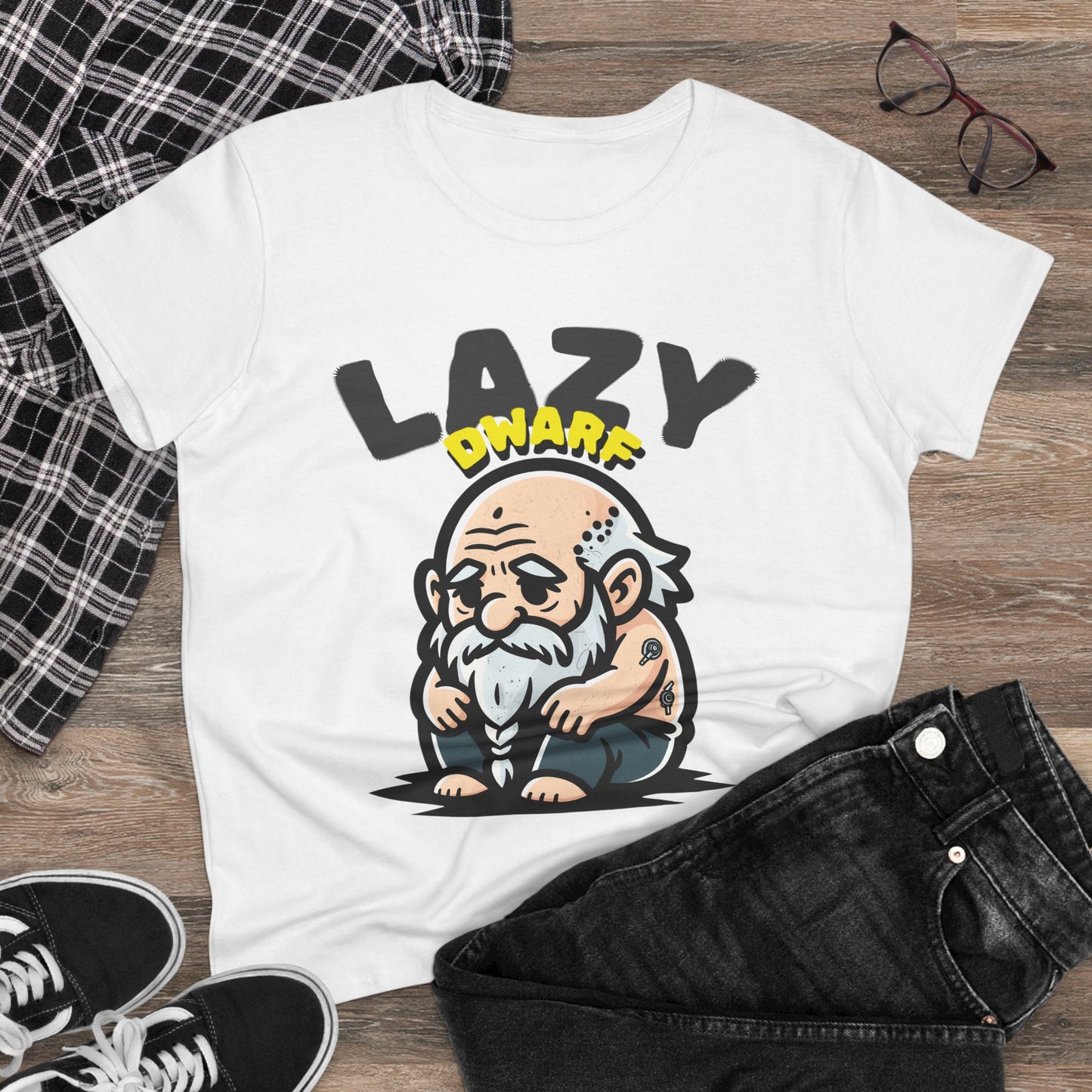 Lazy But Awake Women's Tee — Funny Casual Graphic Shirt