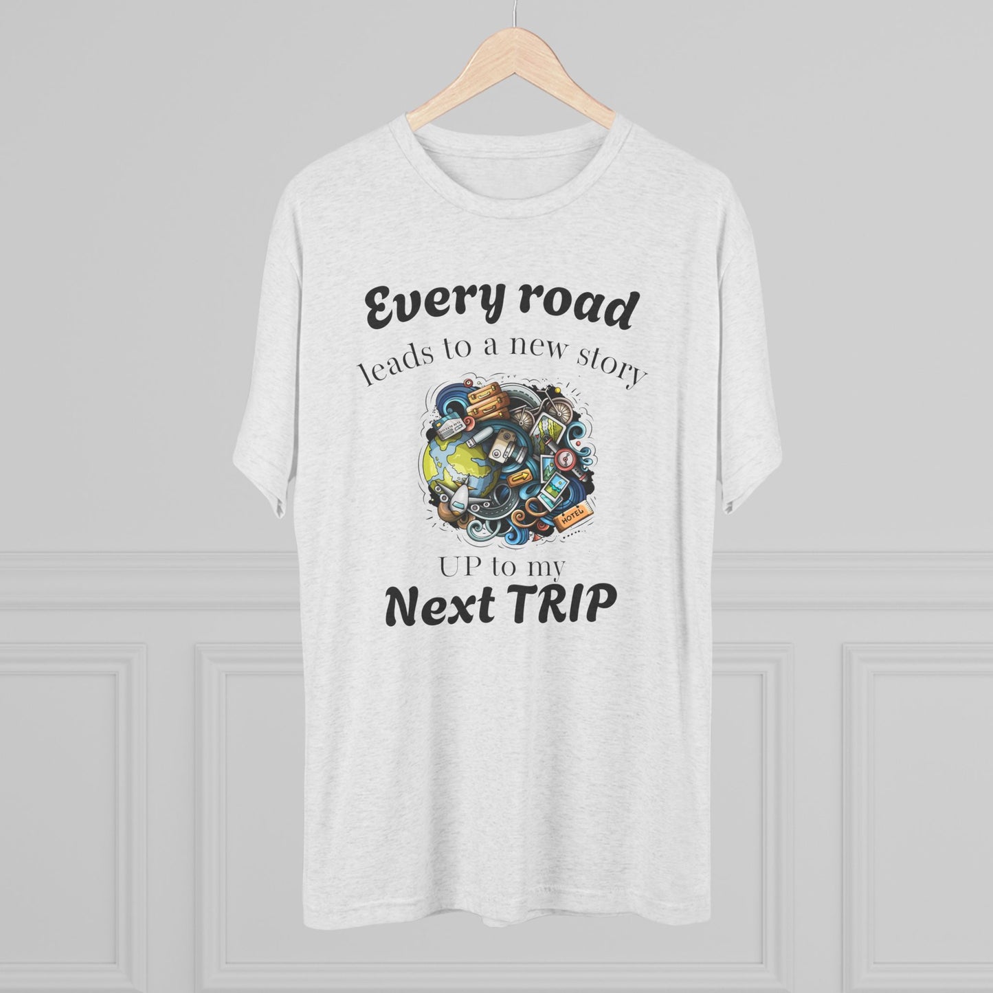 Road Trip T-Shirt — “Every Road Leads to a New Story” Travel Tee
