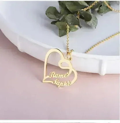 💖 Eternal Heart Necklace – 925 Silver Personalized Love Keepsake