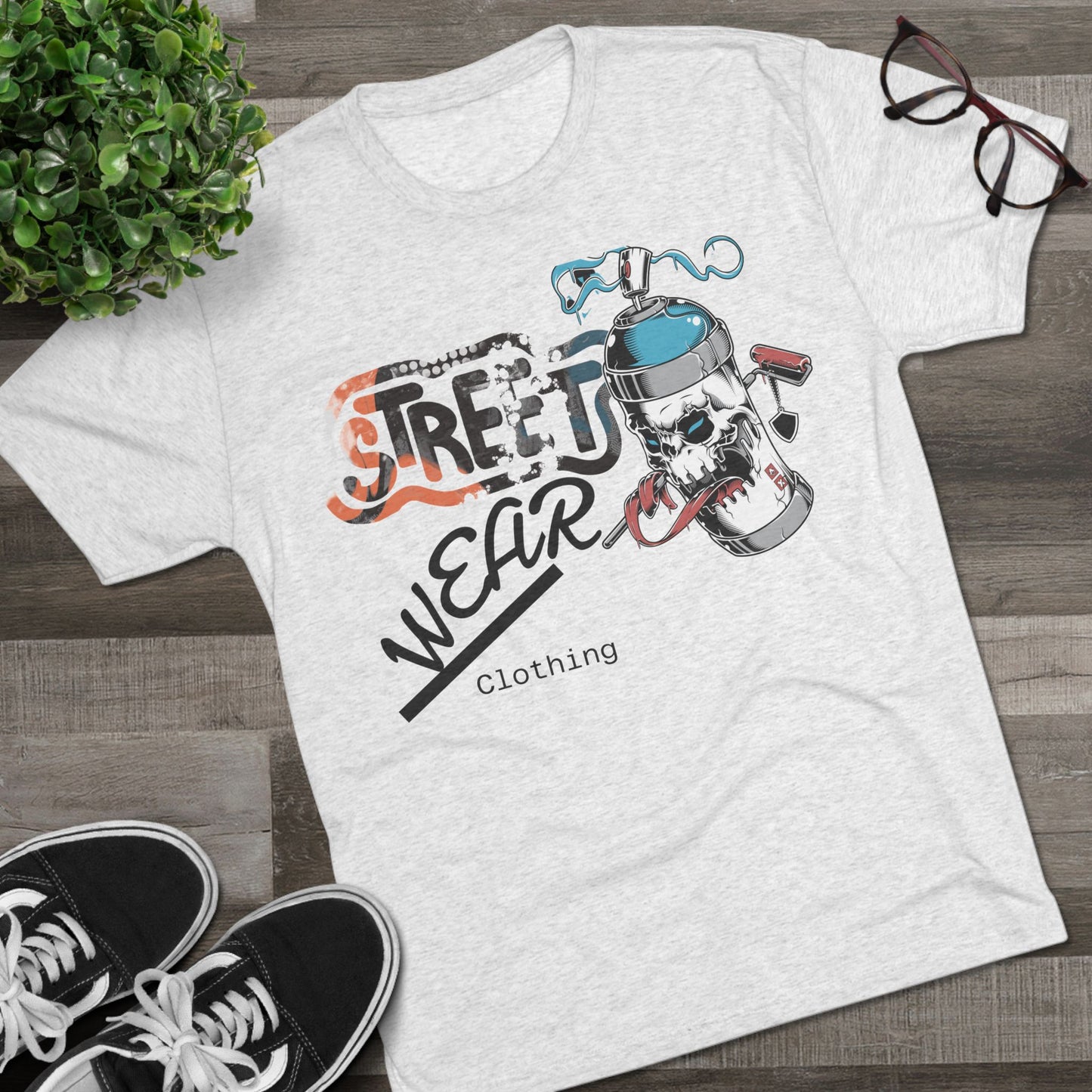 Street Wear Spray Can Graphic Tee – Urban Graffiti Clothing