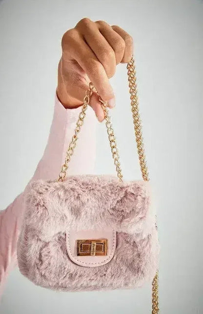 Vegan Fur Micro Bag - Convertible Mini Purse | Femstylo