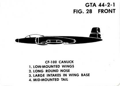 Vintage Aircraft Recognition Card Deck