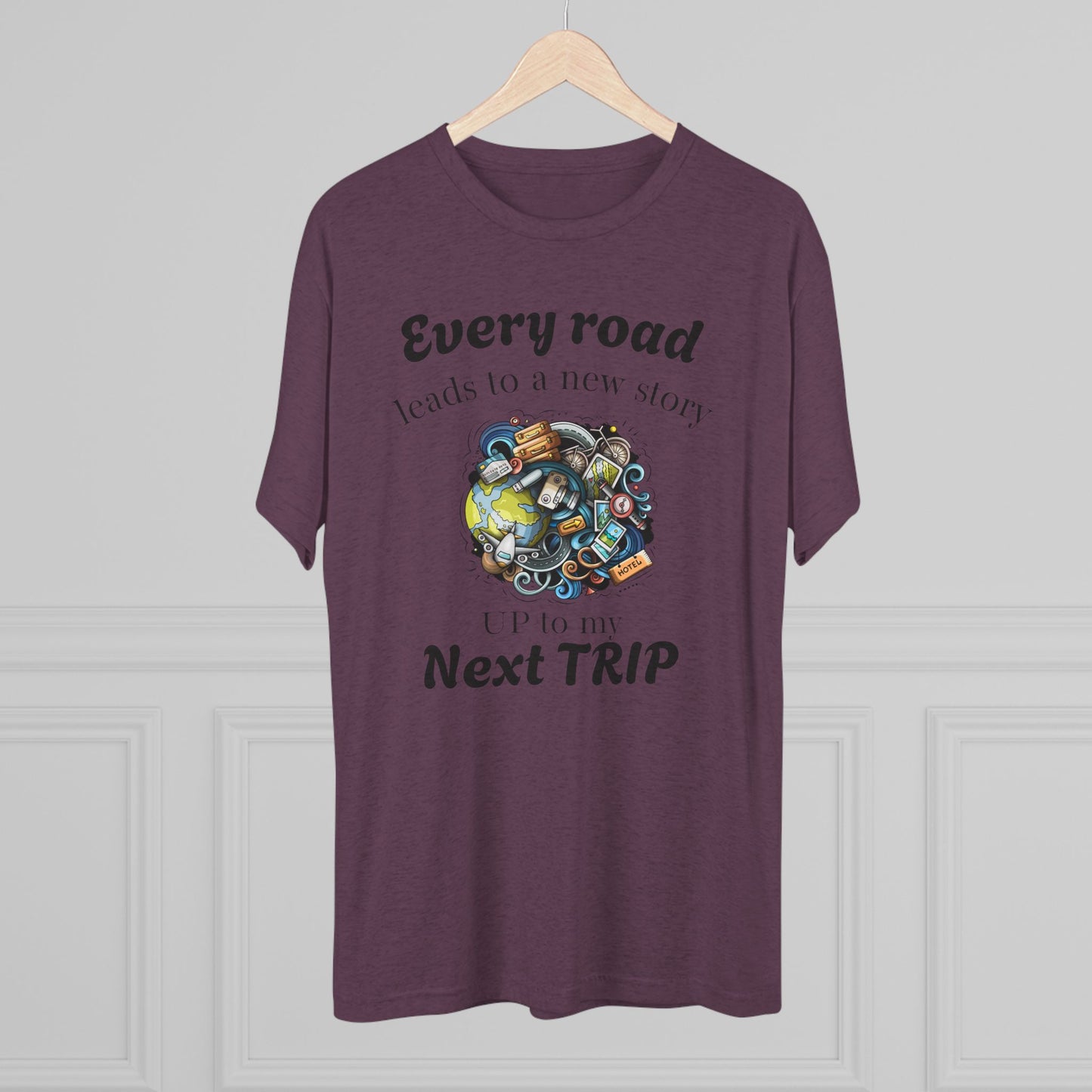 Road Trip T-Shirt — “Every Road Leads to a New Story” Travel Tee
