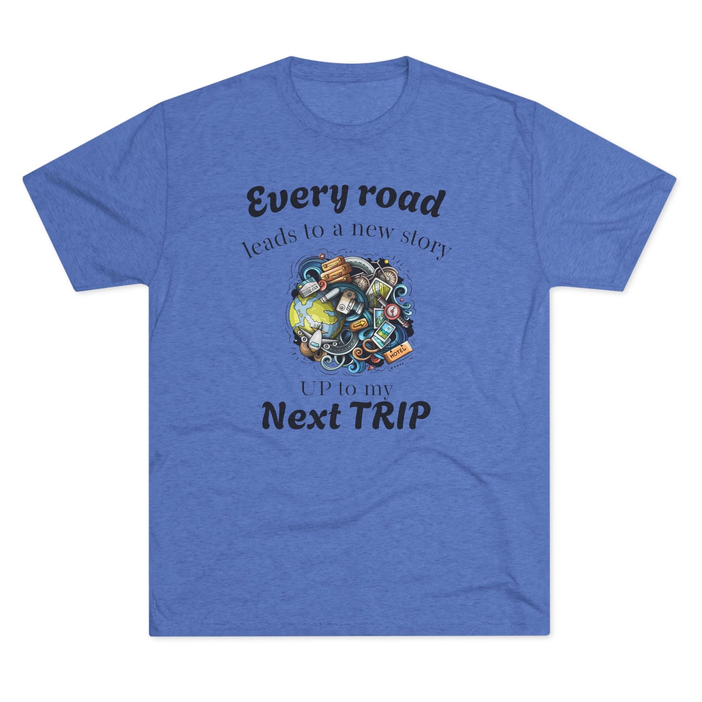 Road Trip T-Shirt — “Every Road Leads to a New Story” Travel Tee