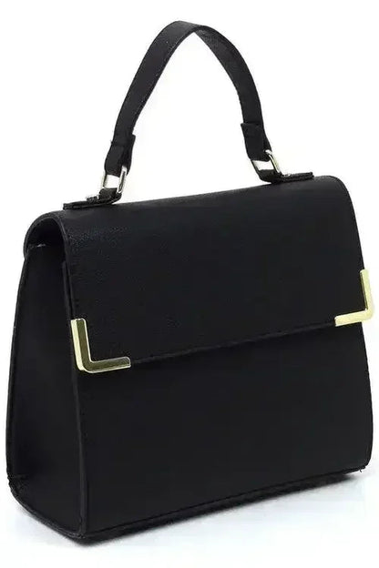 Vegan Leather Satchel - Top Handle Crossbody Bag | Femstylo