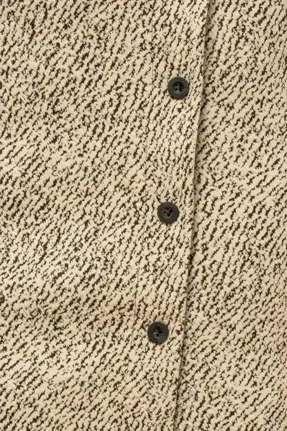Zebra Print Mini Skirt – Button Down with Asymmetrical Hem