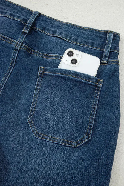 Ashleigh Blue Cropped High Rise Wide Leg Jeans