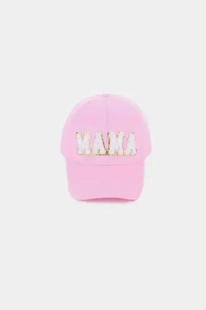 MAMA Chenille Patch Baseball Cap - Washed Cotton City Hat | Femstylo