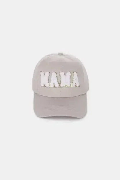MAMA Chenille Patch Baseball Cap - Washed Cotton City Hat | Femstylo