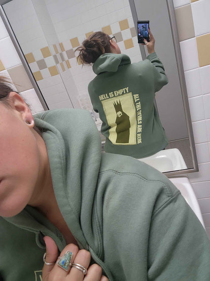 Hell is Empty Pullover Hoodie Sage