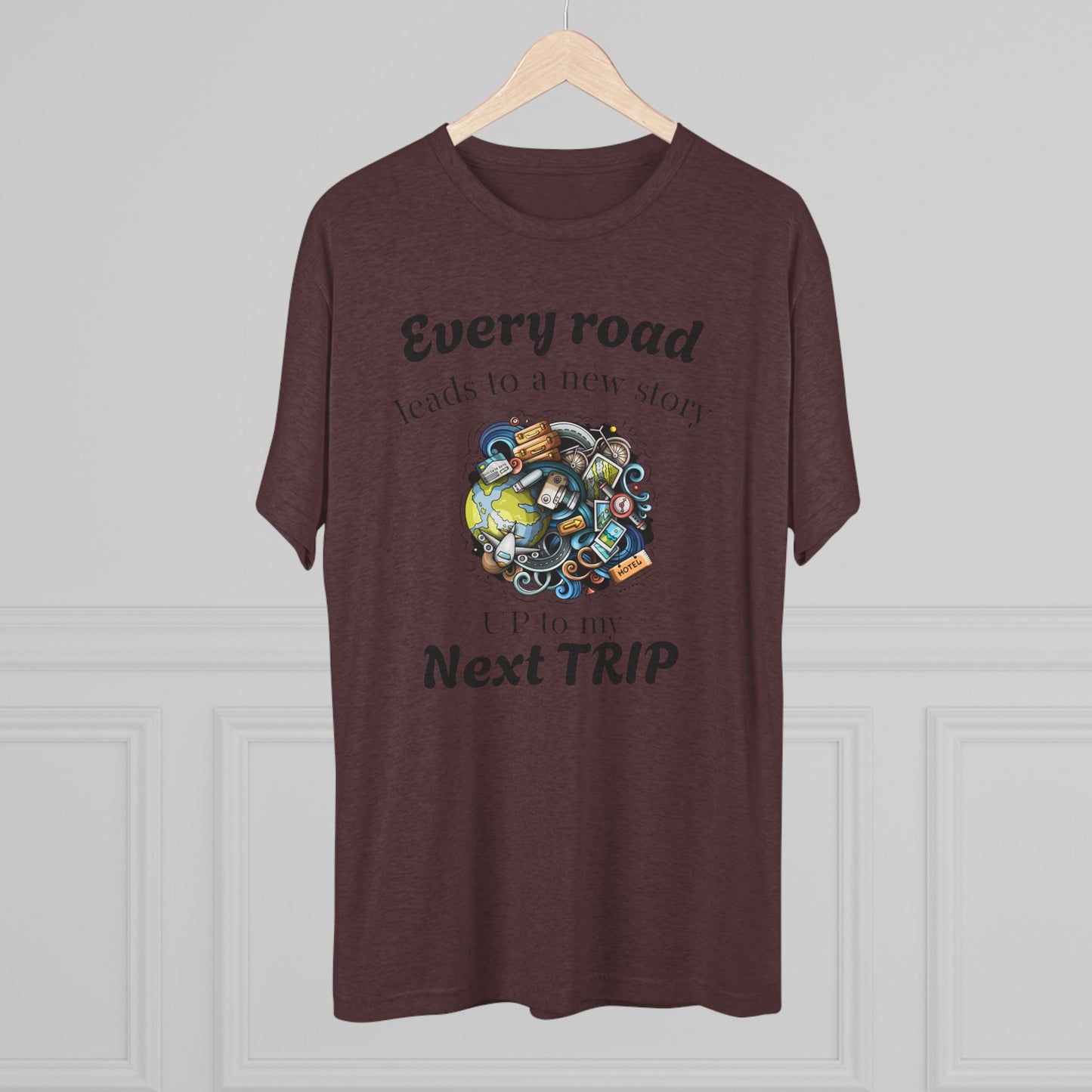 Road Trip T-Shirt — “Every Road Leads to a New Story” Travel Tee