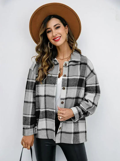 Pumpkin Spice Button-Down Jacket