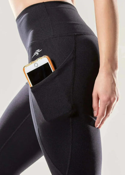 Jolie High-Waisted Capri Leggings with Hip Pockets | Femstylo