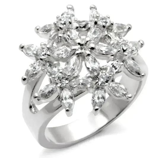 31820 High-Polished 925 Sterling Silver Ring with