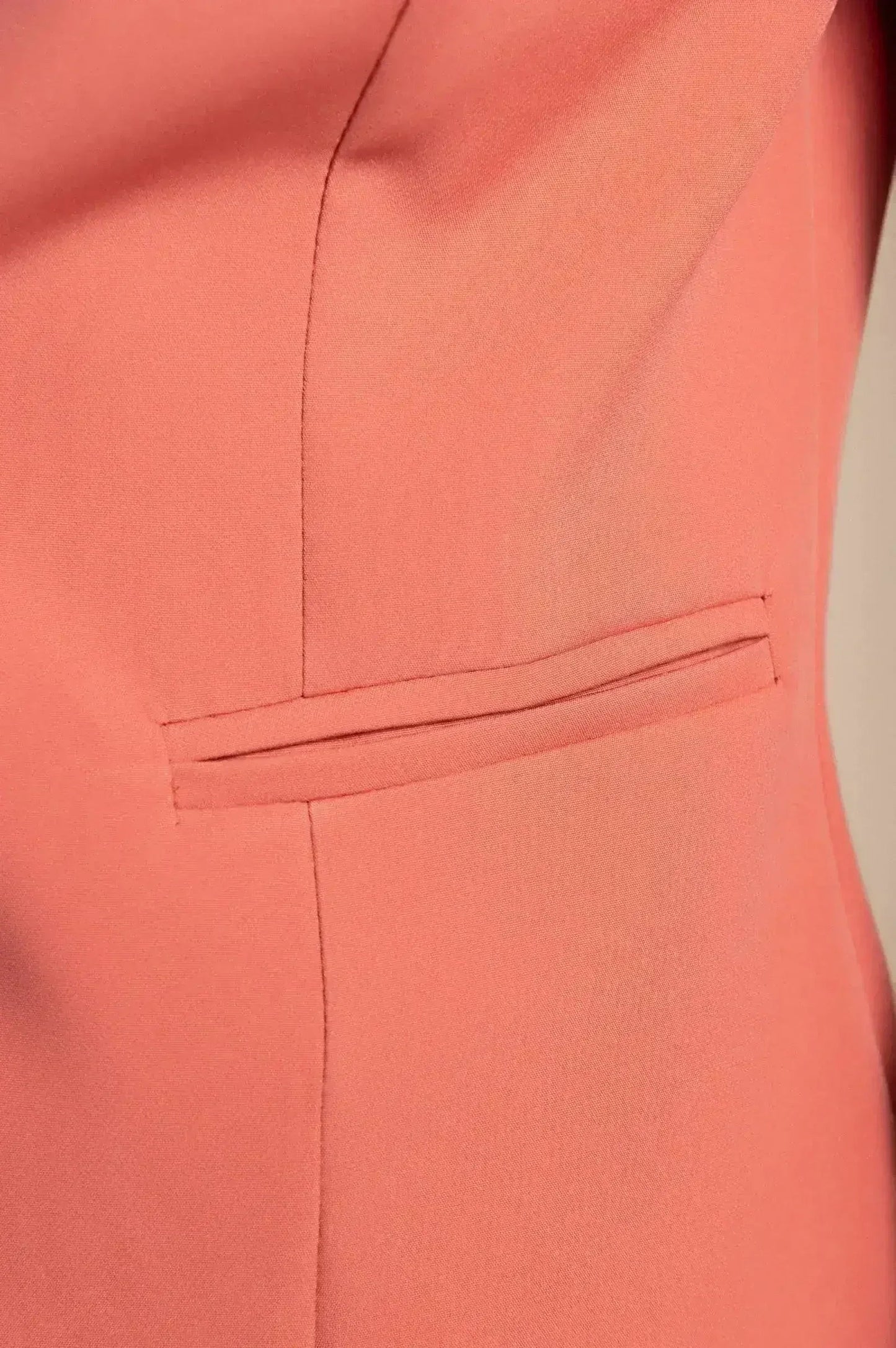 Heather Prism Peach Blazer - Salmon Tone | Italian Made | Femstylo