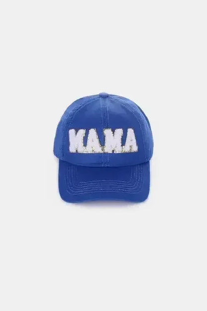 MAMA Chenille Patch Baseball Cap - Washed Cotton City Hat | Femstylo