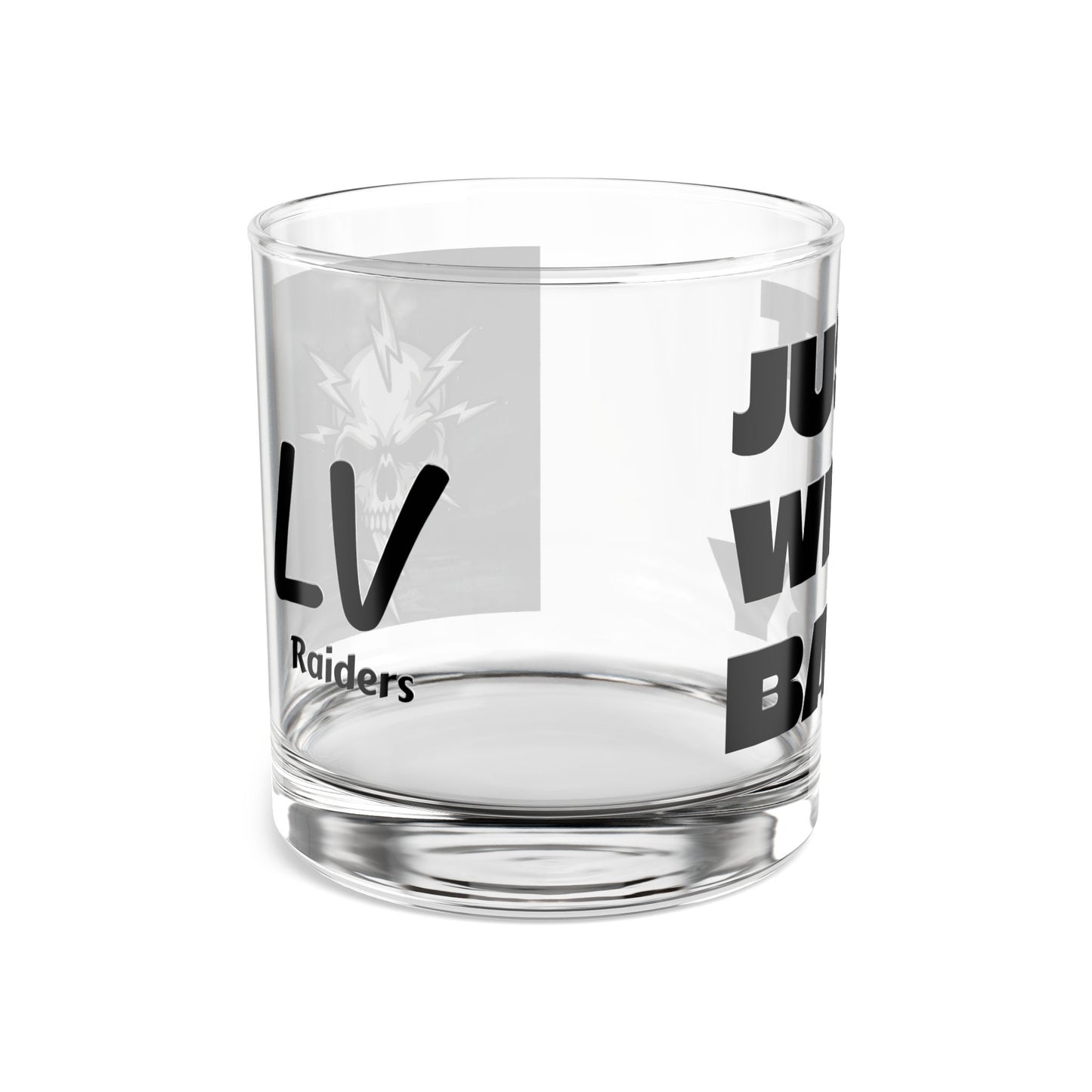 Just Win Baby Rocks Glass — 10oz Motivational Whiskey Tumbler
