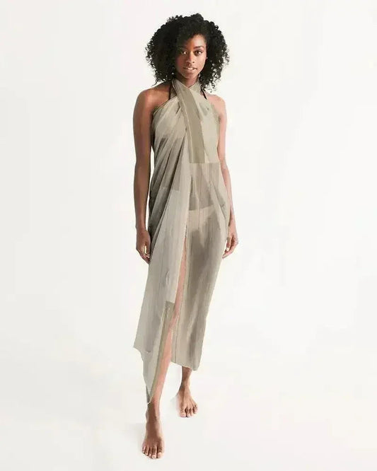 Sheer Beige Swimsuit Cover Up