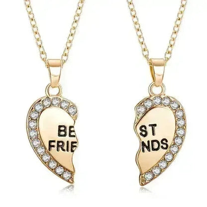 BondedHearts™ – Custom Couple Necklaces (Split Heart Set)
