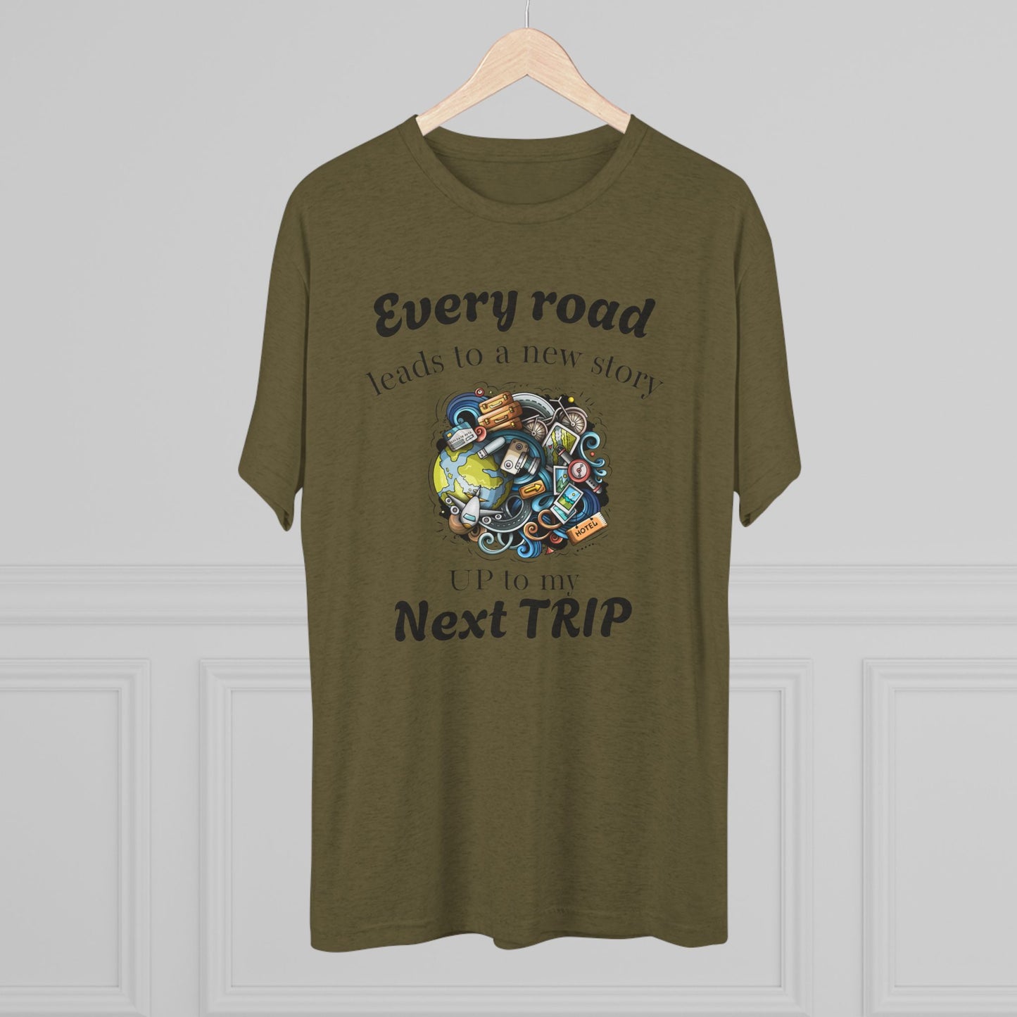 Road Trip T-Shirt — “Every Road Leads to a New Story” Travel Tee