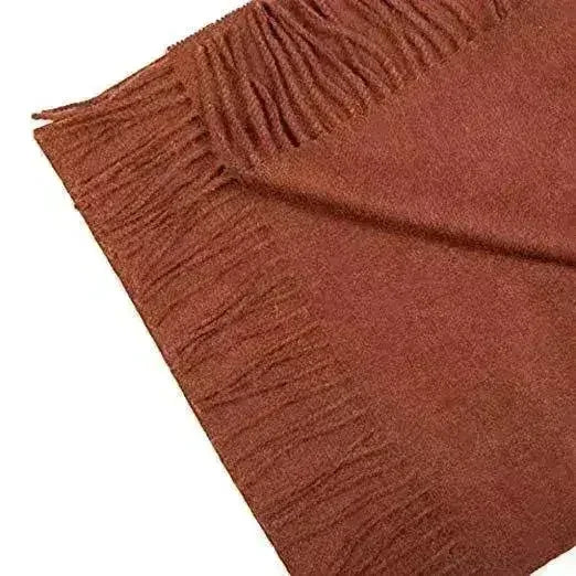 Great Natural Alpaca 100% baby alpaca scarf chocolate brown color