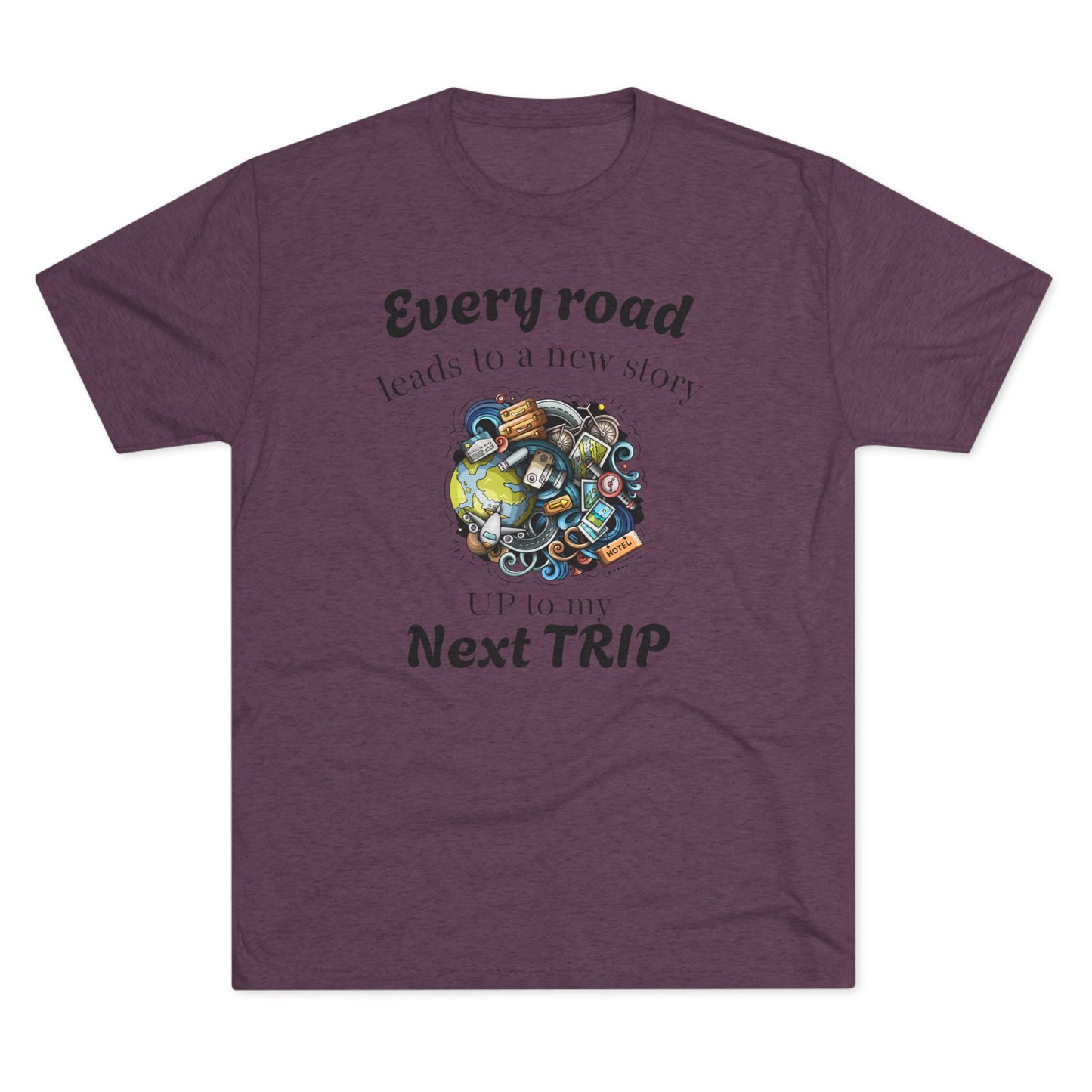 Road Trip T-Shirt — “Every Road Leads to a New Story” Travel Tee