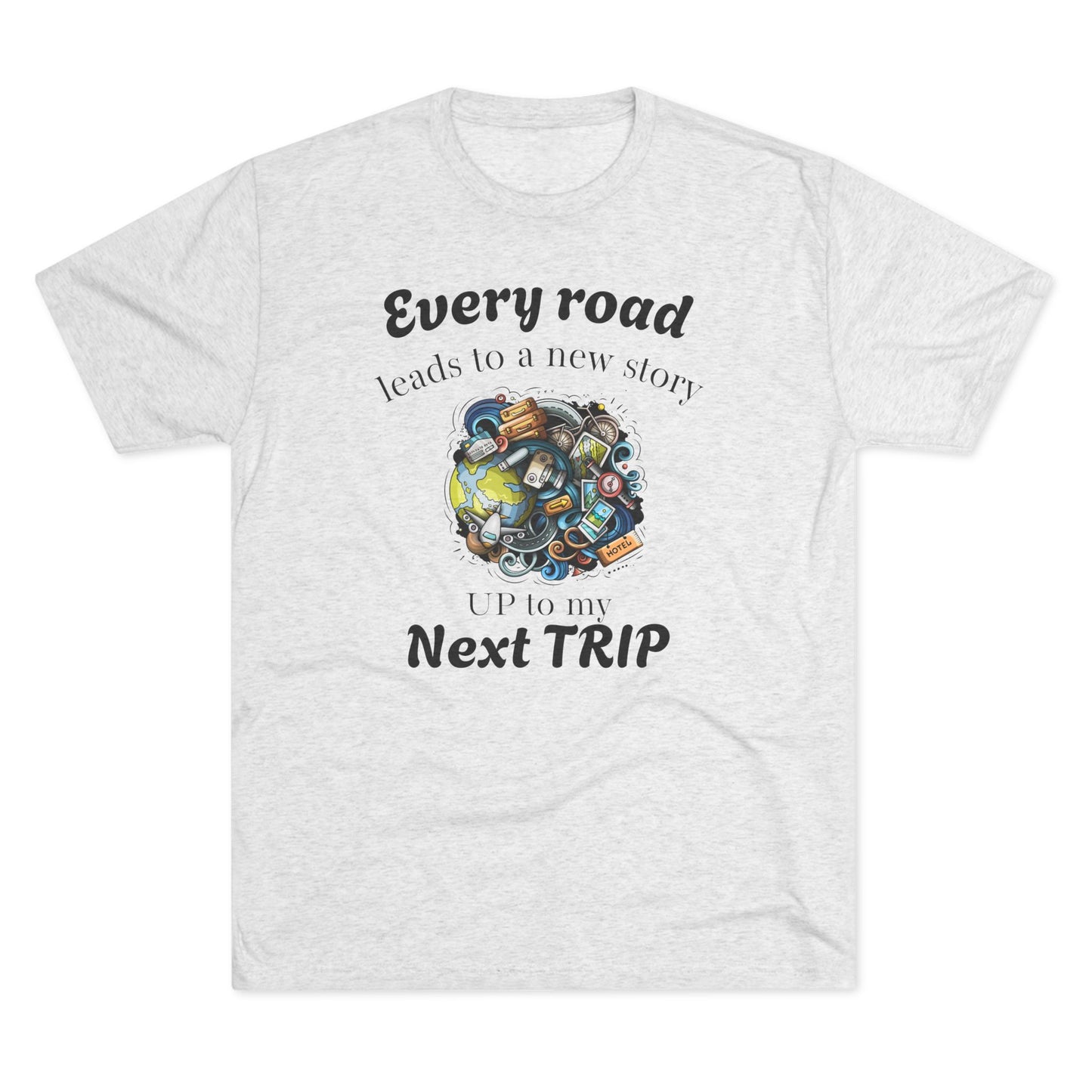 Road Trip T-Shirt — “Every Road Leads to a New Story” Travel Tee