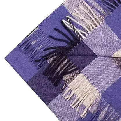 Great Natural Alpaca 100% baby alpaca scarf blue color