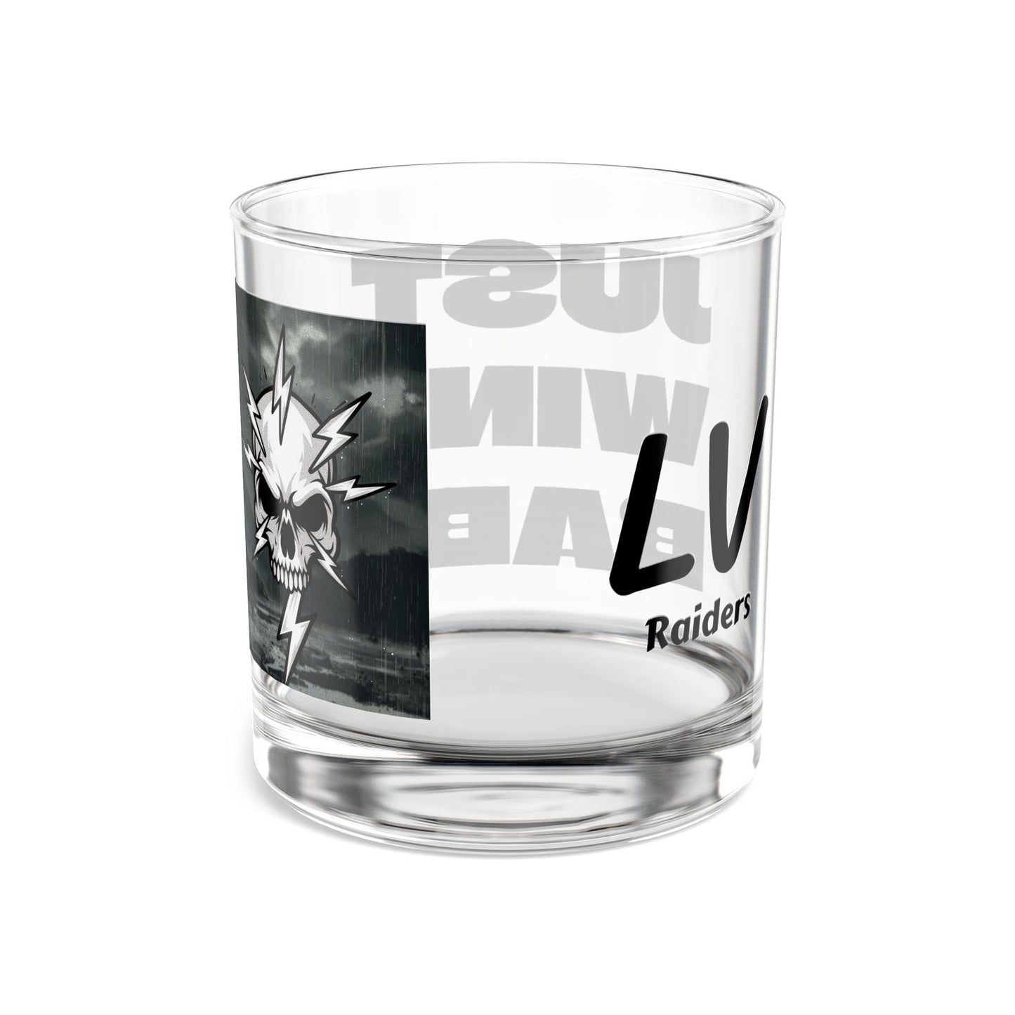 Just Win Baby Rocks Glass — 10oz Motivational Whiskey Tumbler