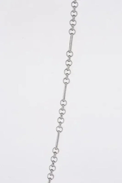 Clip Chain Bracelet & Necklace Set - Silver Nickel-Free | Femstylo