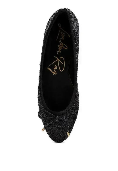 Sequin Ballet Flats - Glam Comfort Shoes | Femstylo