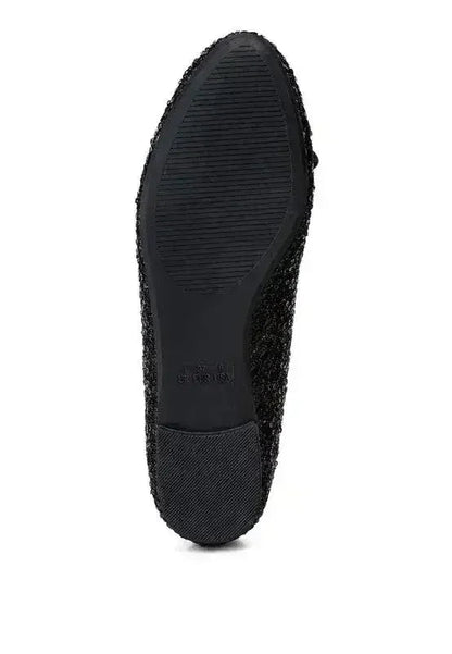 Sequin Ballet Flats - Glam Comfort Shoes | Femstylo