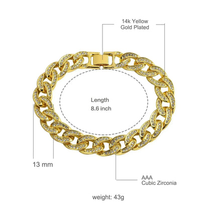 CREW 13MM Cuban Bracelet | 970482