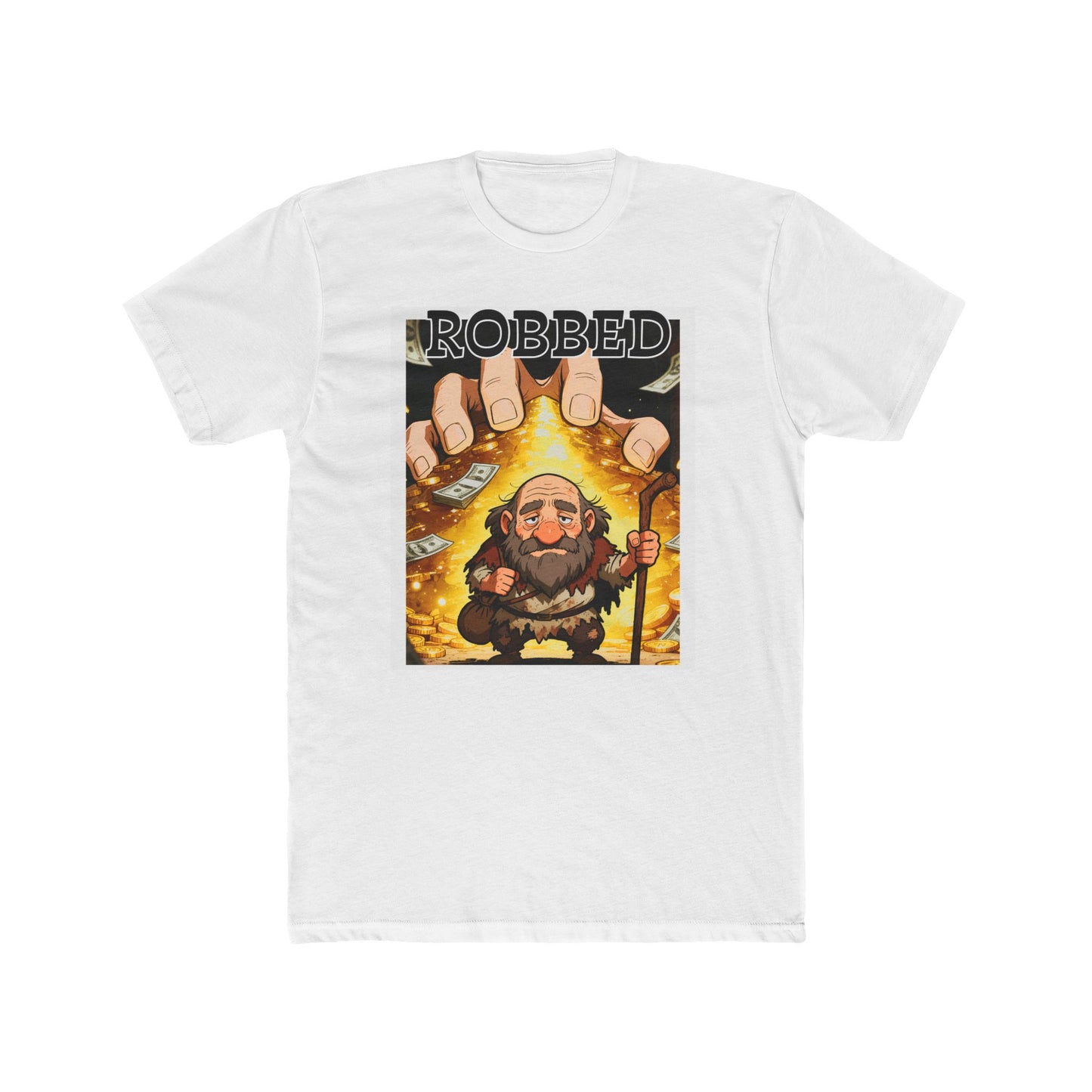 Robbed Dwarf Treasure T-Shirt — Funny Fantasy Gaming Tee
