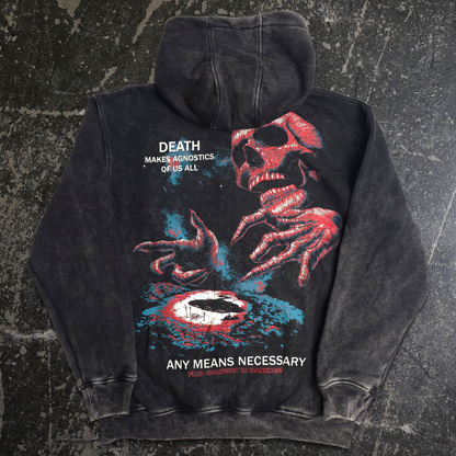 Agnostic Zip Up Hoodie Black