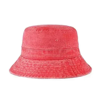 Canvas Bucket Hat - Washed Cotton Moldable Brim - UPF Sun Protection