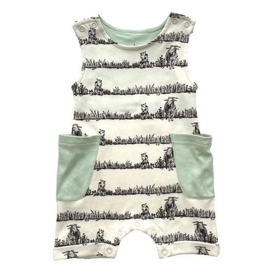 GOTS Certified Organic Cotton Sleeveless Romper - Billie & Kid