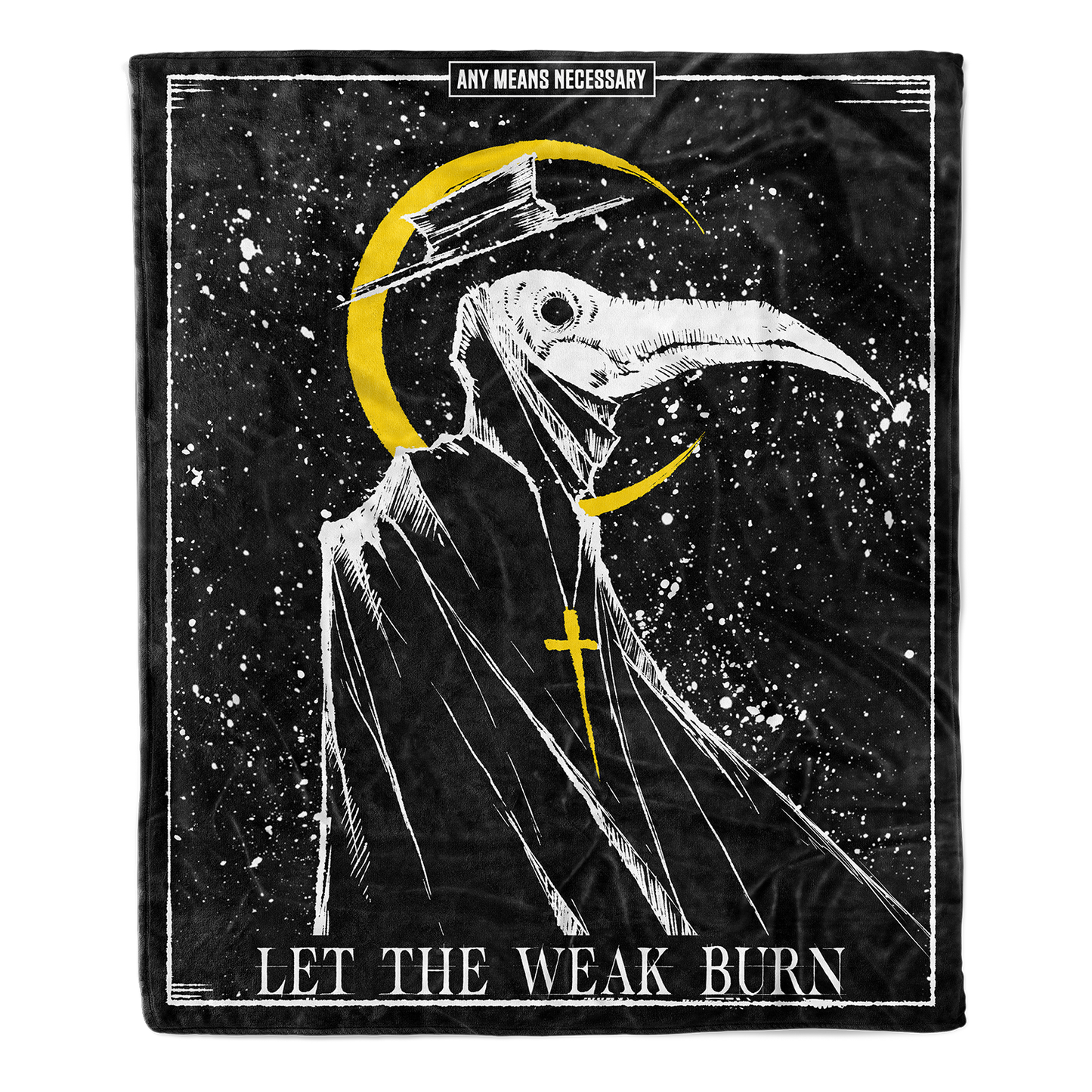 Let The Weak Burn Fleece Blanket