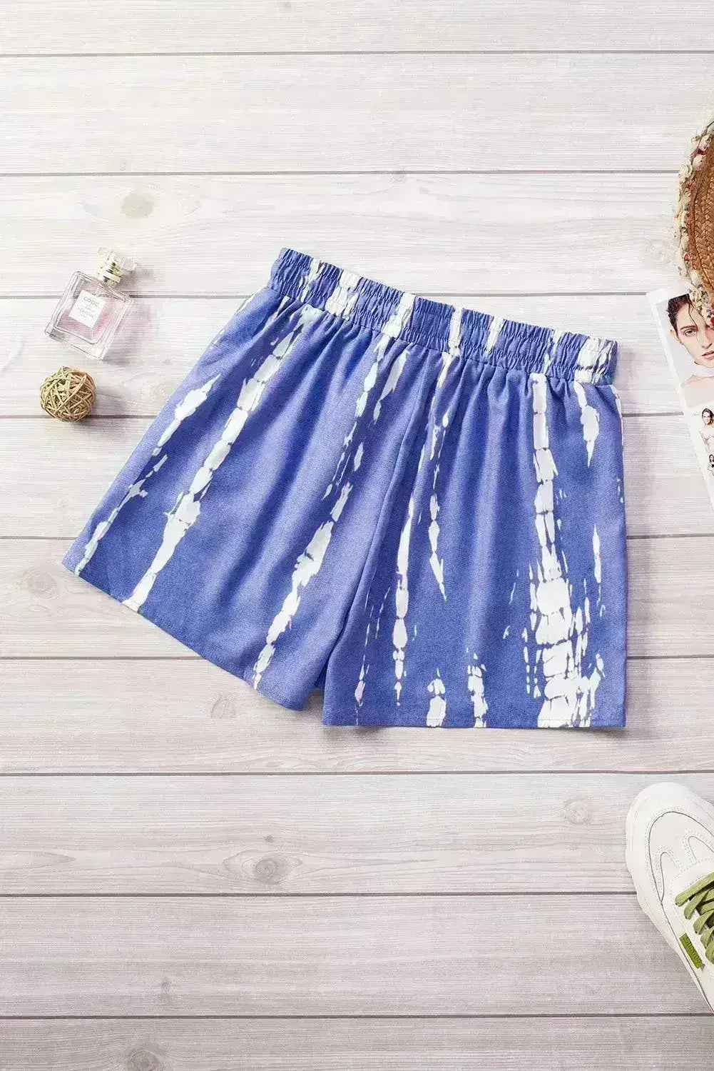 Tie Dye Drawstring Shorts - Boho Chic Summer Style