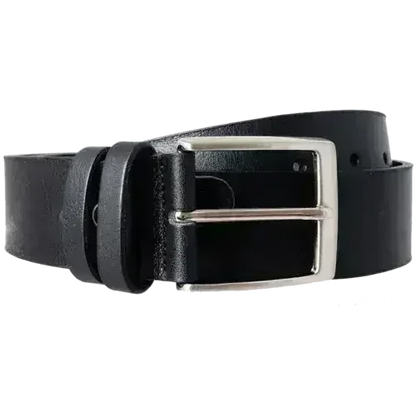 40 mm Bridle Leather Belt Black
